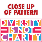 Diversity is Not Charity (Color Block) Unisex Hoodie