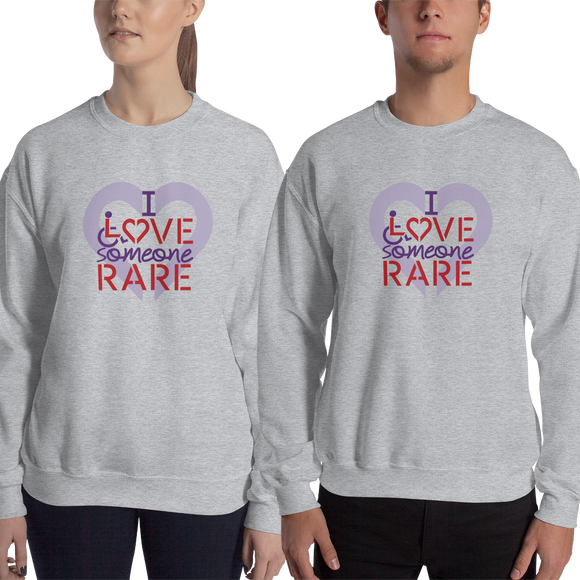 sweatshirt I Love Someone with a Rare Condition medical disability disabilities awareness inclusion inclusivity diversity genetic disorder