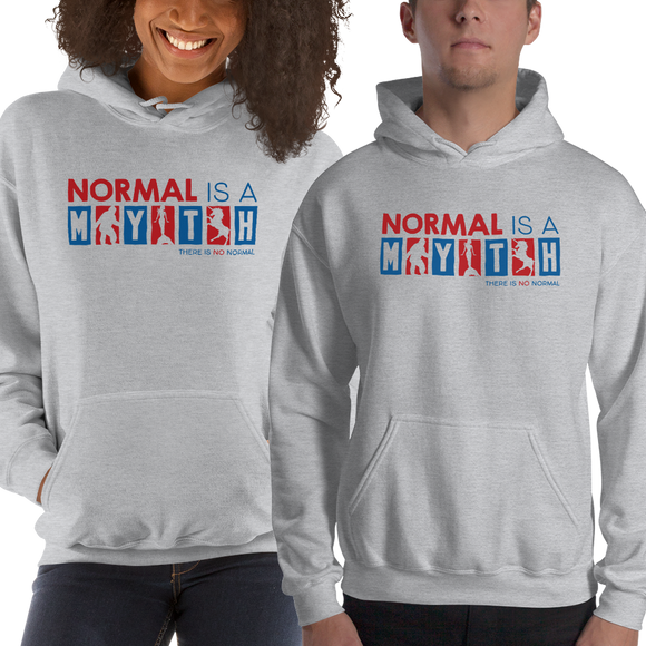 hoodie normal is a myth big foot mermaid unicorn peer pressure popularity disability special needs awareness inclusivity acceptance activism