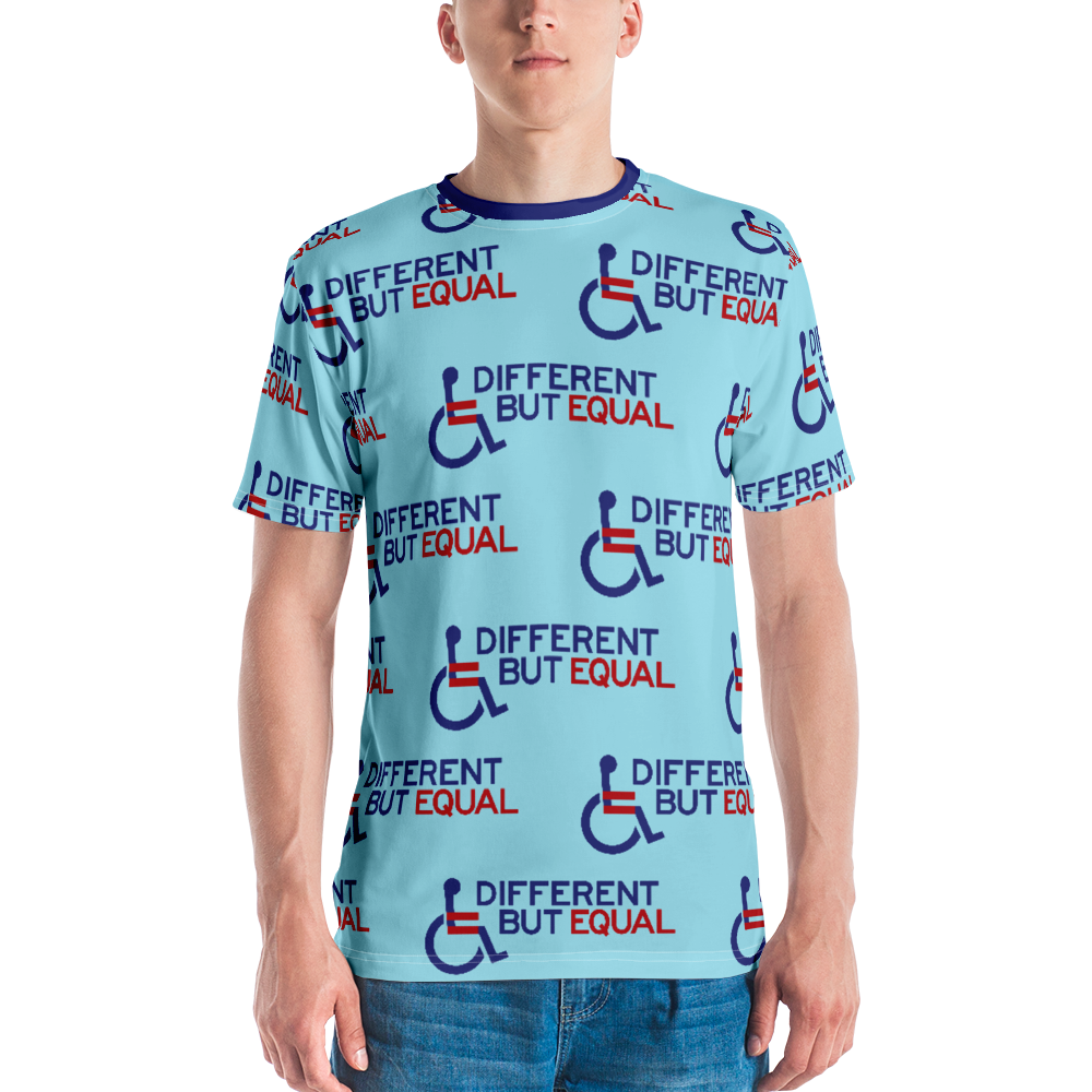 Different but Equal Disability Equality Logo Men s Crew Neck T