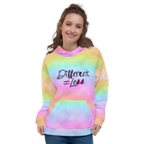 Different Does Not Equal Less (As Seen on Netflix's Raising Dion) Unisex Colorful Hoodie