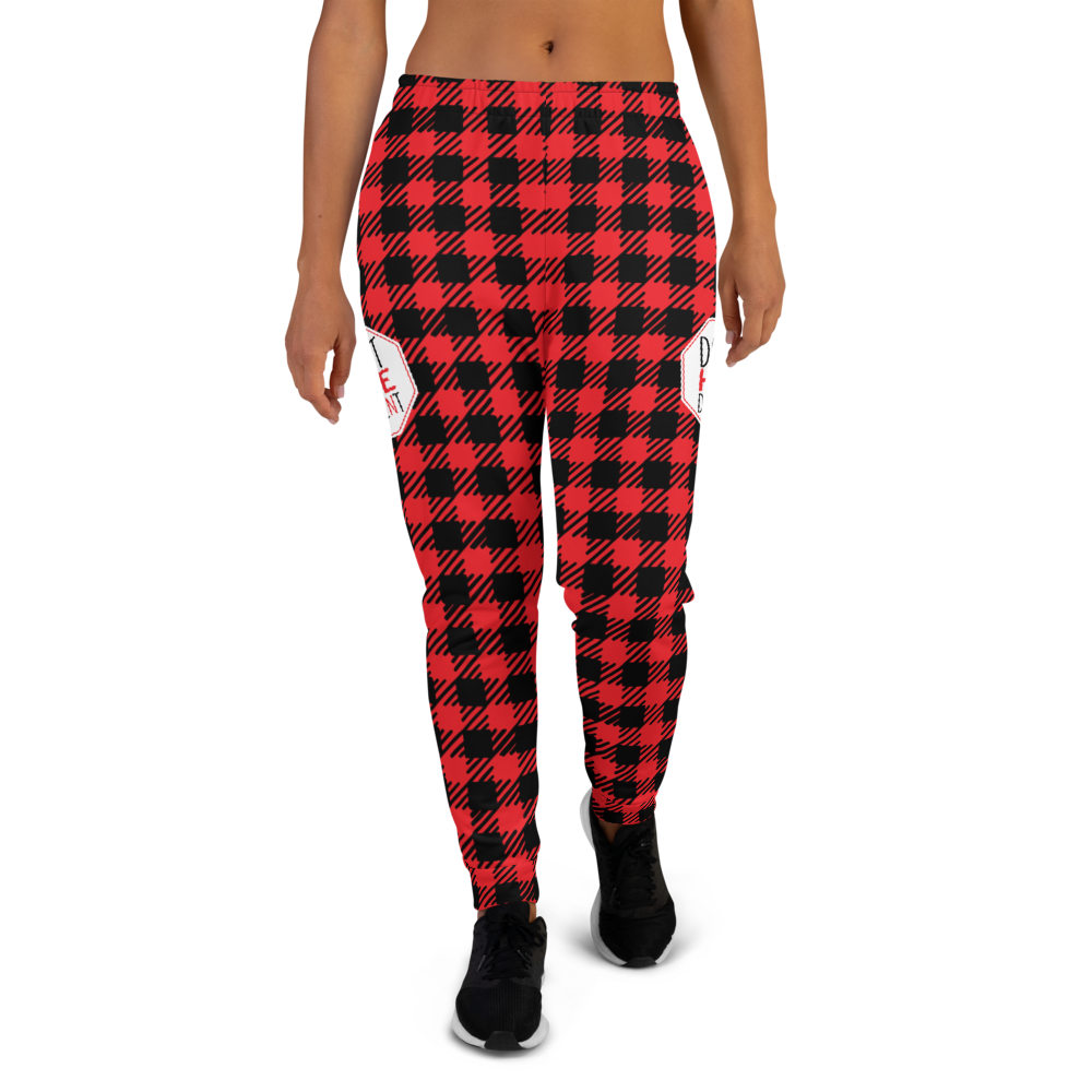 Plaid top joggers womens