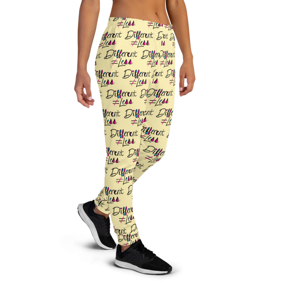 Different Does Not Equal Less (As Seen on Netflix's Raising Dion) Pattern Women's Joggers