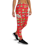 Not All Heroes Use Stairs (Women's Joggers) Comic Book Speech Bubbles Pattern