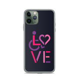 LOVE (for the Special Needs Community) iPhone Case Stacked Design 2 of 3