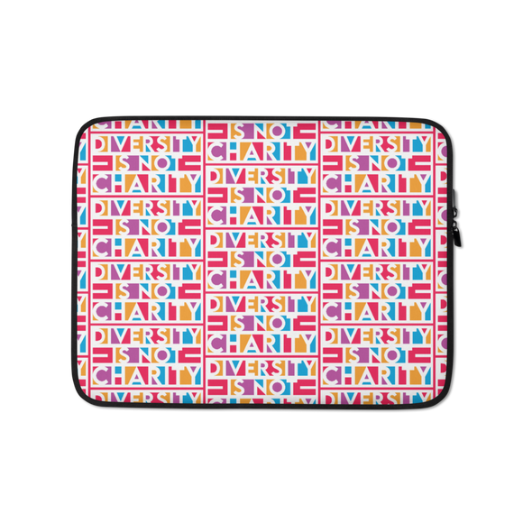 Diversity is Not Charity (Printed All-Over Laptop Sleeve)
