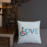 LOVE (for the Special Needs Community) Pillow 20x12 or 18x18