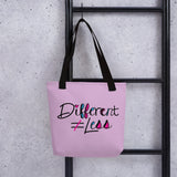 Different Does Not Equal Less (As Seen on Netflix's Raising Dion) Pink Tote bag