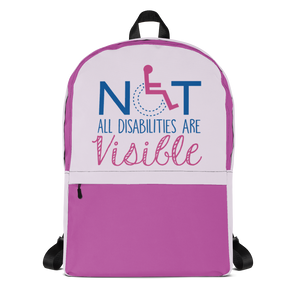 backpack school not all disabilities are visible invisible disabilities hidden non-visible unseen mental disabled Psychiatric neurological chronic