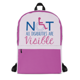 backpack school not all disabilities are visible invisible disabilities hidden non-visible unseen mental disabled Psychiatric neurological chronic