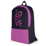 LOVE (for the Special Needs Community) Backpack Stacked Design 2 of 3