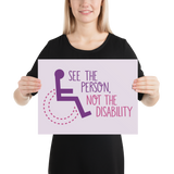 See the Person, Not the Disability (Women's Poster)