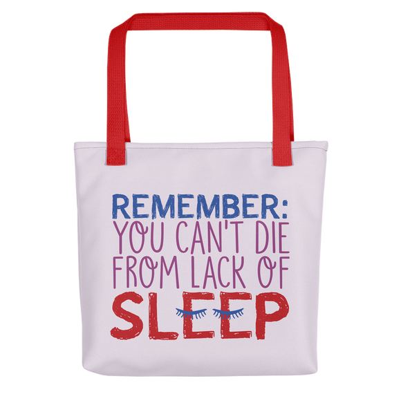 tote bag Special Needs Parents are Proof that you Can't Die from Lack of Sleep rest disability mom dad parenting