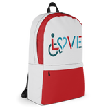LOVE (for the Special Needs Community) Grey/Red Backpack