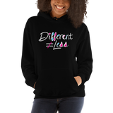 Different Does Not Equal Less (As Seen on Netflix's Raising Dion) Hoodie Dark Colors