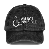 hat cap not invisible disabled disability special needs visible awareness diversity wheelchair inclusion inclusivity impaired acceptance