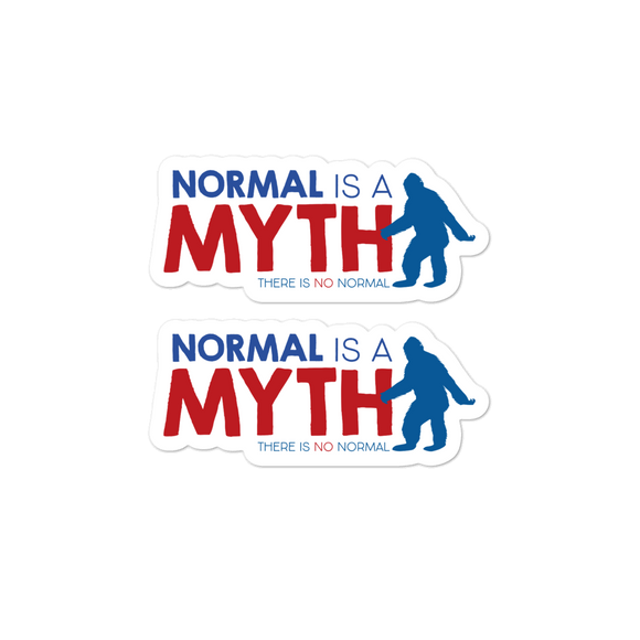 normal is a myth big foot yeti sasquatch peer pressure popularity disability special needs awareness inclusivity acceptance activism
