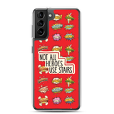 Not All Heroes Use Stairs (Samsung Case) Comic Book Speech Bubbles Pattern