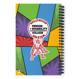 Hollywood Ableism: Person + Disability = Villain (Spiral Notebook Comic Pattern)