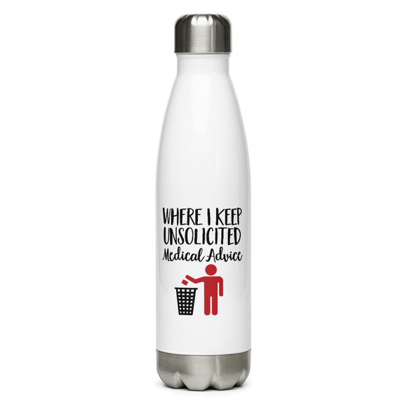 Unsolicited Medical Advice (Stainless Steel Water Bottle) Standing Version