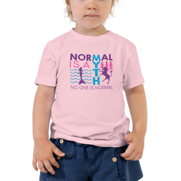 Normal is a Myth (Mermaid & Unicorn) Girl's Kid's T-Shirt