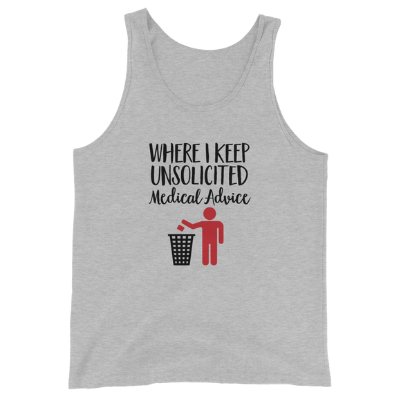 Unsolicited Medical Advice (Unisex Tank Top) Standing Version