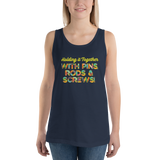 Holding It Together with Pins, Rods & Screws (Unisex Tank Top)