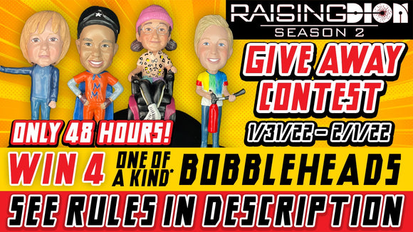 Win 4 Raising Dion Season 2 Bobbleheads! (Giveaway Contest - 48 Hours - See Link in Description)