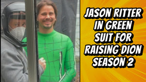Jason Ritter in Green Suit for Raising Dion Season 2