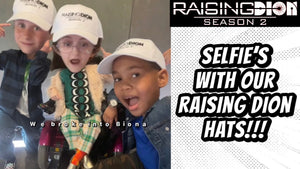 Raising Dion Kid's Taking Selfie's with New Hats