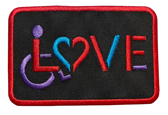 LOVE (for the Disability Community) Embroidered Patch