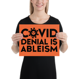 COVID Denial is Ableism (Poster)