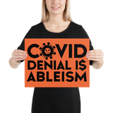 COVID Denial is Ableism (Poster)