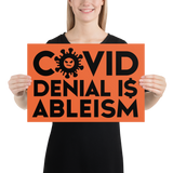 COVID Denial is Ableism (Poster)