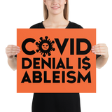 COVID Denial is Ableism (Poster)