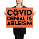 COVID Denial is Ableism (Poster)