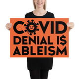 COVID Denial is Ableism (Poster)