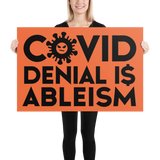 COVID Denial is Ableism (Poster)