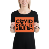 COVID Denial is Ableism (Poster)