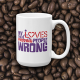 coffee mug my child loves proving people wrong special needs parent parenting expectations disability special needs awareness wheelchair