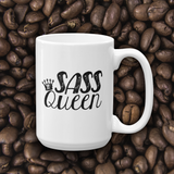 Coffee mug Sass Queen Fan Sammi Haney Esperanza Netflix Raising Dion sassy wheelchair pink glasses disability osteogenesis imperfecta