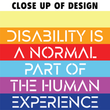 Disability is a Normal Part of the Human Experience (Pattern) Spiral Notebook
