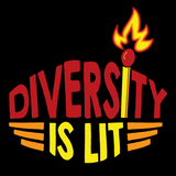 Diversity is Lit (Color Blocks) Kids Crew Neck T-shirt