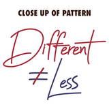 Different Does Not Equal Less (As Seen on Netflix's Raising Dion) Simple Pattern Hoodie
