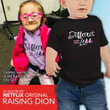 baby Shirt Different Does Not Equal Less Netflix's Raising Dion Esperanza Sammi Haney disability disabled wheelchair special needs