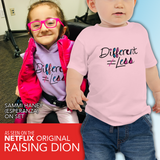 baby Shirt Different Does Not Equal Less Netflix's Raising Dion Esperanza Sammi Haney disability disabled wheelchair special needs