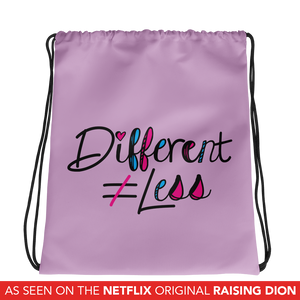 Drawstring bag Netflix's Raising Dion Esperanza Sammi Haney Different Does Not Equal Less