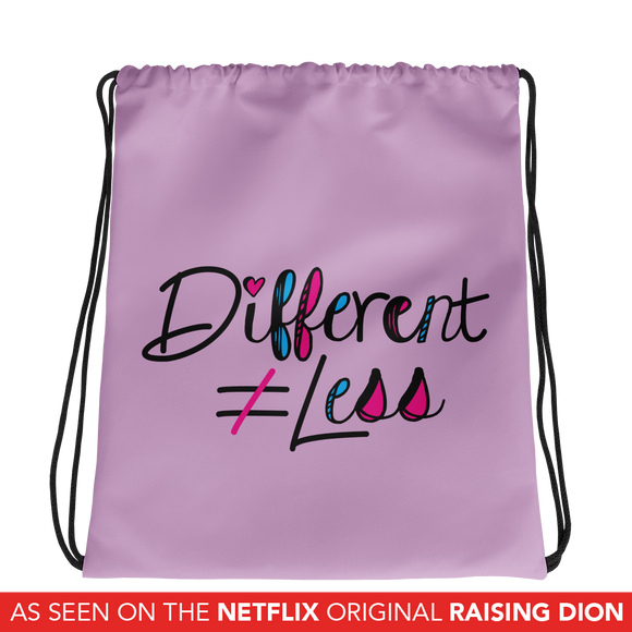 Drawstring bag Netflix's Raising Dion Esperanza Sammi Haney Different Does Not Equal Less