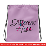 Drawstring bag Netflix's Raising Dion Esperanza Sammi Haney Different Does Not Equal Less