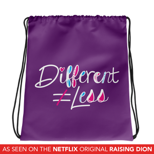 Drawstring bag Netflix's Raising Dion Esperanza Sammi Haney Different Does Not Equal Less